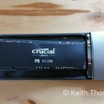 Crucial P5 M2 2280 in external USB-C enclosure