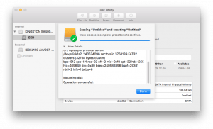macOS Secure Erase of IDE Hard Disk 1103 am Finished