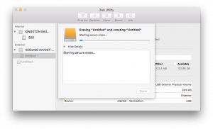 macOS Secure Erase of IDE Hard Disk